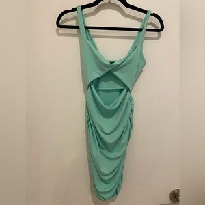 SHEIN Cinched Bodycon Dress (Aquamarine) Size XS